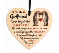 Red Ocean Gift For Girlfriend, Never Forget That I Love You, Gifts For Anniversary, Valentines Day Gifts, Wooden Heart, Girlfriend Gift, Birthday Present