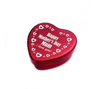 Red Ocean Gift for Mum | Mummy | Mother’s Day | Gift for Mum from Daughter or Son Red Metal Tin Keepsake