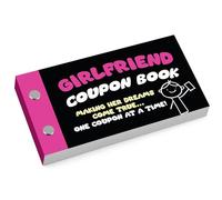 RED OCEAN Girlfriend Coupon Book - Romantic Love Coupons for Her | Cute & Fun Vouchers for Dates, Surprises & Affection | Gift for Girlfriend, Anniversary, Birthday, Valentine’s Day