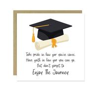 RED OCEAN Graduation Card Congratulations On Your Graduation Well Done You Did It Card For Daughter Son Granddaughter Grandson Wtith Kraft Envelope For Him Her