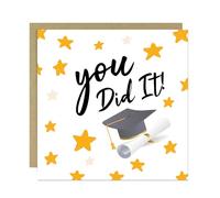 RED OCEAN Graduation Card For Daughter Son YOU DID IT Card With Envelope For Graduation Degree University Congratulations Friend Family