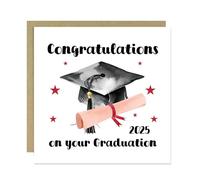 RED OCEAN Graduation Card Personalised For Daughter Son Grandson Granddaughter With Kraft Envelope Congratulations Card For Him Her Degree University