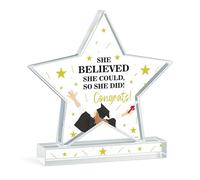 Red Ocean Graduation Gifts For Daughter Granddaughter Best Friend Sister She Believed She Could So Did Plaque Congratulations Gift For Her Keepsake