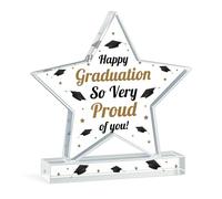 Red Ocean Graduation Gifts for Him Her So Proud Of You Graduation Present For Daughter Son Plaque Women Men Boys Congratulations Gift Present Granddaughter Grandson Gift