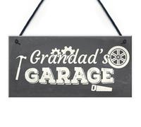 Red Ocean Grandad's Garage Hanging Wall Plaque Novelty Workshop Man Cave Shed Sign Father Gift