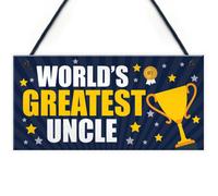 Red Ocean Greatest Uncle Gift Hanging Plaque Uncle Birthday Christmas Gift For Him From Niece Nephew