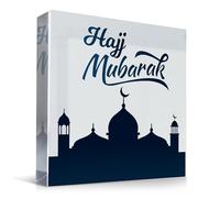 Red Ocean Hajj Mubarak Gifts For Friends and Family Umrah Mubarak Gifts Kaaba Mecca Freestanding Plaque Islamic Hajj Ramadan Eid Home Decoration Gift For Friends Family