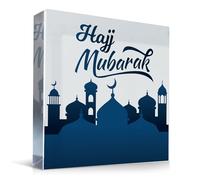 Red Ocean Hajj Mubarak Plaque For Men Women Umrah Mubarak Gifts, Kaaba Freestanding Plaque, Islamic Muslim Gifts, Hajj, Ramadan, Eid, Home Decoration Gift For Friends Family