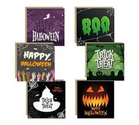 RED OCEAN Halloween Cards Pack of 6 Greetings Card With Envelopes For Kids Children Happy Halloween Cards For Son Daughter Family Friends