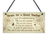 Red Ocean Handmade Hanging Plaque Gift For Teacher Teaching Assistant Mentor Thank You Leaving School Gift