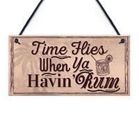 Red Ocean Havin Rum Hanging Sign Funny Alcohol Bar Pub Man Cave Garden Sign Friendship Plaques