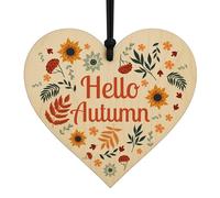 Red Ocean Hello Autumn Home Decor Autumnal House Decorations For Thanksgiving Leaves Pumpkins Home Decor Hanging Plaques