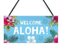 RED OCEAN Home Cocktail Bar Welcome Sign For Your Home Garden Bar Tiki Decor Hanging Signs
