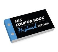 RED OCEAN Husband Coupon Book - Romantic Love Coupons for Him | Fun & Thoughtful Vouchers for Dates, Surprises & Affection | Gift for Husband, Anniversary, Valentine’s Day or Birthday