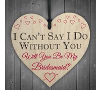 RED OCEAN I Can't Say I Do Without You Will You Be My Bridesmaid Invite Bridal Shower Wedding Friendship Gift Sign