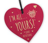 Red Ocean Im All Yours No Returns Gift Boyfriend Girlfriend Funny Valentines Gift Anniversary Present For Him Her