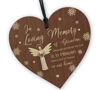 Red Ocean In Loving Memory Of Grandma Memorial Bauble Ornaments Grandparents Plaque Bereavement Remembrance Christmas
