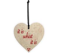 RED OCEAN It Is What It Is Funny Friendship Inspire Alcohol Hanging Plaque Best Friend Home Gift Sign