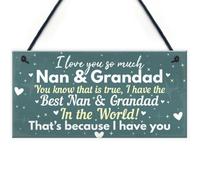 Red Ocean Keepsake Gift For Nan And Grandad Handmade Chic Home Sign Gift For Grandparents Thank You Birthday Gifts