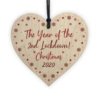 Red Ocean Lockdown Christmas 2020 Christmas Tree Decoration Family Gift Home Decor Keepsake