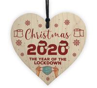 Red Ocean Lockdown Year Gift Christmas 2020 Christmas Bauble Tree Decoration Family Gift