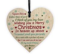 Red Ocean Memorial Christmas Tree Decoration Bauble Xmas Gift Wooden Hanging Sign Rememberance Plaque Ornament