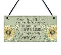 RED OCEAN Memorial Garden Hanging Plaque Summer House Sign Garden Shed Friendship Mum Nan Gift