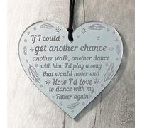 RED OCEAN Memorial Gift For Dad Wedding Gift Memorial Heart Gift For Daughter Keepsake