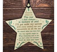 RED OCEAN Memorial Sign For Mum Dad Nan Grandad Memory Plaque Christmas Tree Bauble Decoration
