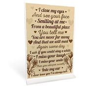 RED OCEAN Memorial Standing Plaque In Memory Rememberance Christmas Memorial Gift For Mum Dad Nan Grandad Keepsake Poem