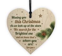 Red Ocean Missing You This Christmas Memorial Remeberance Loved One Gift Tree Decoration Bauble