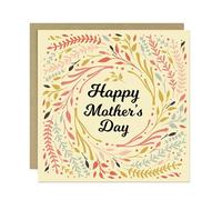 RED OCEAN Mothers Day Card For Mum, Happy Mother's Day Card - 14.5x14.5cm With Envelope, Mum Card From Daughter Son, Mother's Day Card For Mum