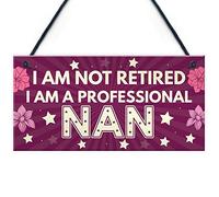 Red Ocean Mothers Day Gift For Nan Birthday Gift For Nan Nanny Nana Grandma Hanging Plaque Keepsake Gifts