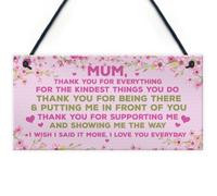 Red Ocean Mum Gift From Daughter Son Hanging Plaque Mum Birthday Christmas Gift Special Keepsake Plaque