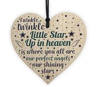 RED OCEAN Mum Nan Dad Grandad Memorial Heart Bereavement Gift Christmas Tree Decoration Bauble Plaque