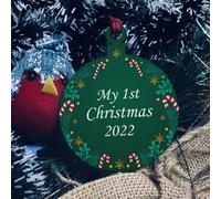 Red Ocean My 1St Christmas Gift Hanging Wooden Babys 1St Christmas Tree Decoration Keepsake