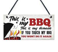 Red Ocean My BBQ Novelty Hanging Garden Sign SummerHouse Bar Man Cave Shed Plaque Gift For Him