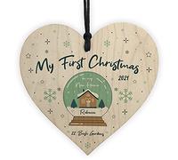 RED OCEAN My First 1st Christmas In My New Home Bauble Personalised Xmas Tree Decoration Friendship Gift