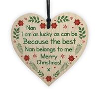 Red Ocean Nan Christmas Tree Decoration Bauble Gift For Nan Nanny Grandparent Gifts For Her