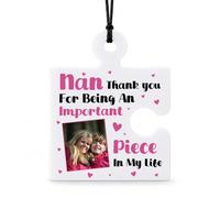 Red Ocean Nan Gift Hanging Acrylic Puzzle Piece Keepsake Thank You Gift From Grandchildren Birthday