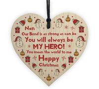 Red Ocean Nan Nanny Christmas Tree Bauble Decoration Gifts For Her Grandparent Gift For Nan