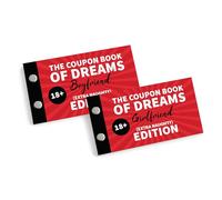 Red Ocean Naughty Coupon Books Bundle of 2 Fun and Intimate Gifts for Anniversary Valentines Novelty Gifts for Boyfriend Girlfriend Him or Her