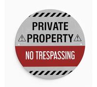 Red Ocean No Trespassing Signs, Private Property Sign, Indoor and Outdoor Use, Keep Out Sign, Yard, Garden, Fence Door Wall Warning For Home