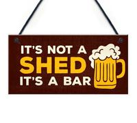 Red Ocean Not A Shed Its A Bar Sign Funny Rude Bar Sign Man Cave Garage Pub Sign Gift