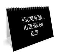 RED OCEAN Novelty 2026 Calendar Funny Desk Office Planner 16 Page Flipbook Calendar Gift For Colleagues Coworkers Secret Santa Gifts For Men Women