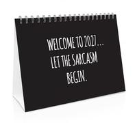 RED OCEAN Novelty 2027 Calendar Funny Desk Office Planner 16 Page Flipbook Calendar Gift For Colleagues Coworkers Secret Santa Gifts For Men Women