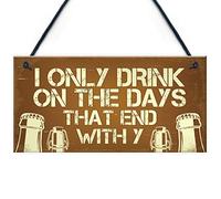 RED OCEAN Novelty Bar Sign For Home Bar Funny Alcohol Friendship Gift Bar Pub Accessories Wall Decor Hanging Sign
