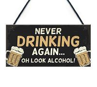 RED OCEAN Novelty Bar Sign Funny Hanging Plaque For Man Cave Home Bar Garden Sign Gift