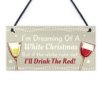 RED OCEAN Novelty Bar Signs And Plaques Funny Wine Gifts For Women Funny Alcohol Gift