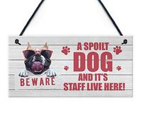 RED OCEAN Novelty Beware Sign Dog Sign Pet Sign Pet Gift For Family Home Decor Gift Keepsake